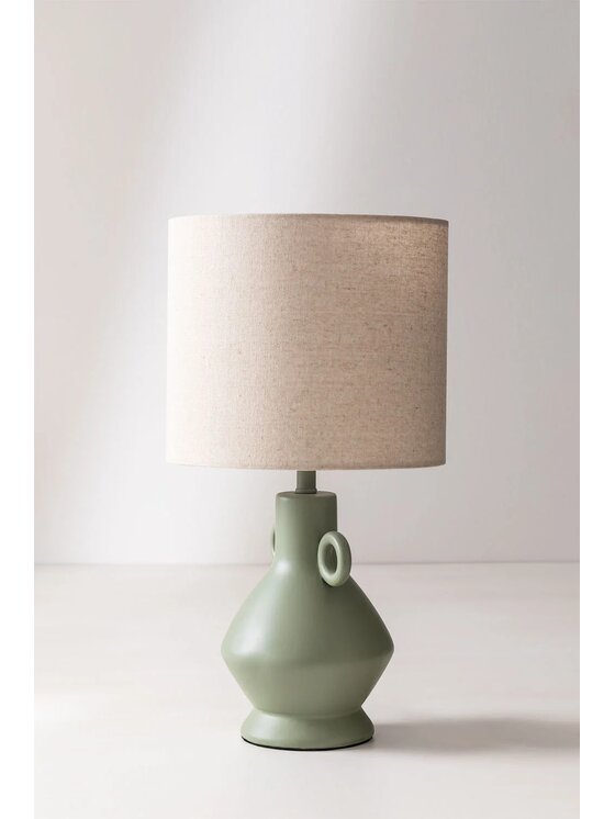 MIAhome MIAhome Lampa stołowa z żywicy Celadón 42 cm Zielony