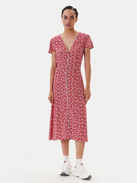 Tommy Jeans Tommy Jeans Kasdieninė suknelė DW0DW20884 Raudona Regular Fit