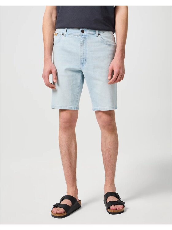 Wrangler Wrangler Pantaloncini di jeans TEXAS SHORTS Blu Straight Fit
