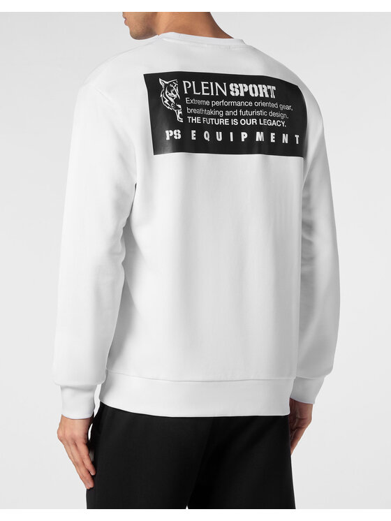 Plein Sport Plein Sport Longsleeve 14281 Biały Regular Fit
