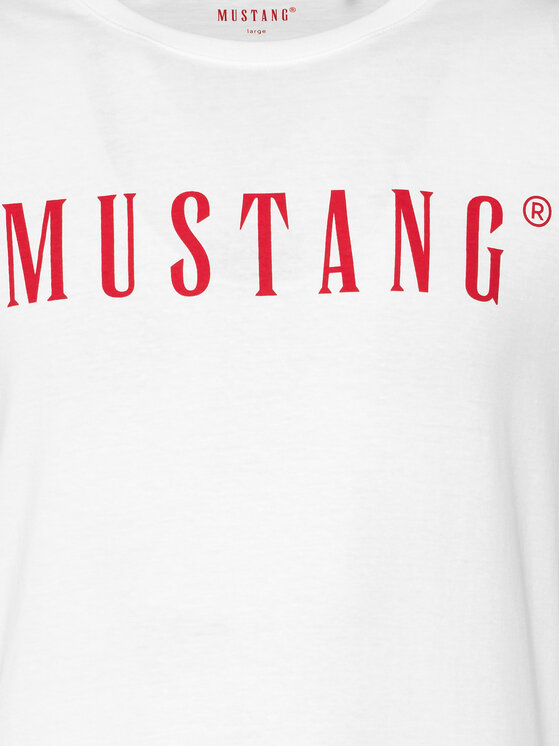 Mustang Mustang Marškinėliai Austin 1014695 Balta Regular Fit