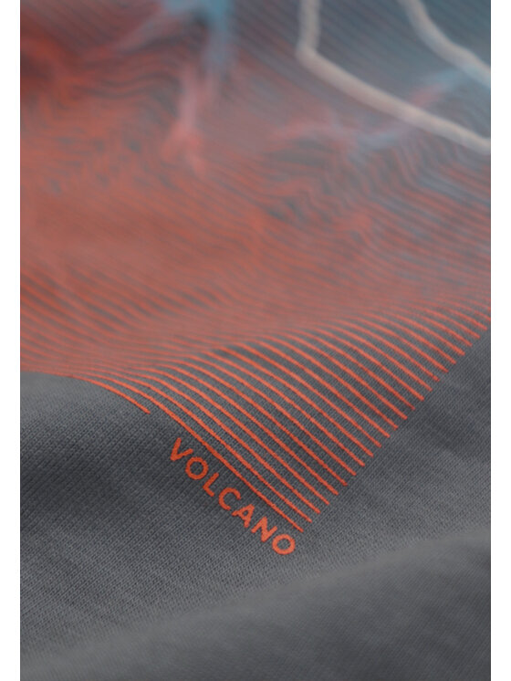 Volcano Volcano T-Shirt T-MOUNTI Szary Regular Fit