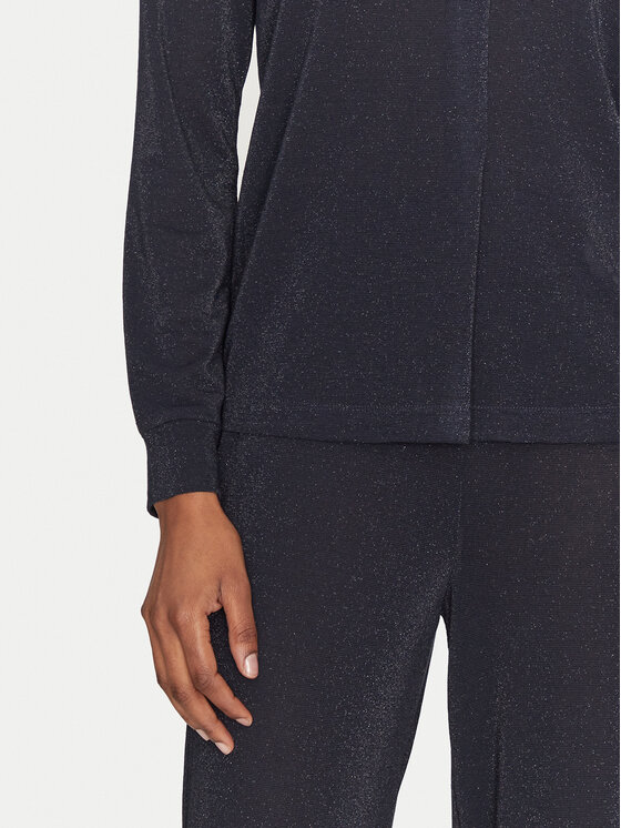 Marella Marella Set Bluse und Hose kom 2515631011 Dunkelblau Relaxed Fit