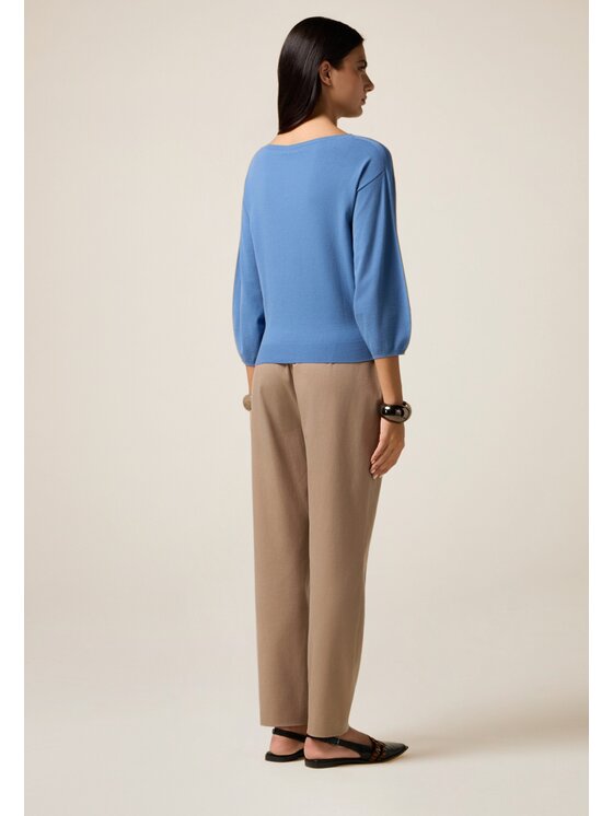 Oltre Oltre Cardigan M280J005014N034 Turchese Regular Fit