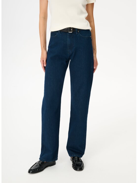 LEBRAND LEBRAND Jeansy Miro Granatowy Straight Leg