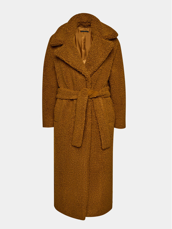 Sisley Sisley Kevad-sügis mantel 2XFQLN033 Pruun Comfort Fit