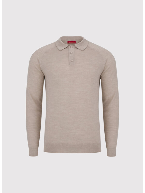 Pako Lorente Pako Lorente Sweter P26WP-2X-001 Beżowy Straight Fit