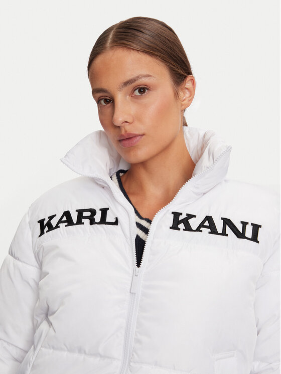 Karl Kani Karl Kani Zimska jakna Retro Essential 61760001 Bijela Regular Fit