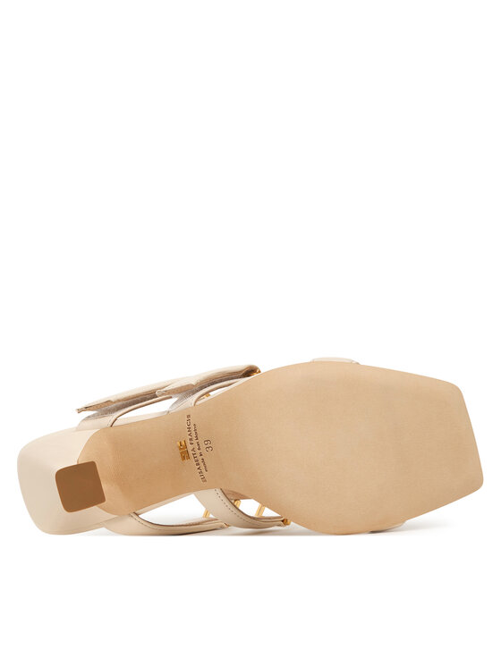 Elisabetta Franchi Elisabetta Franchi Klapki SA-44L-62E2-V620 Kremowy