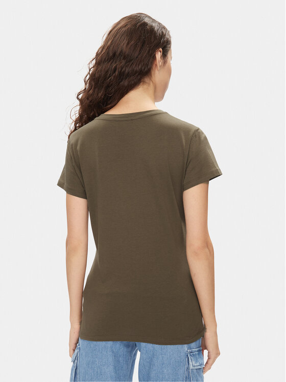 Liu Jo Liu Jo Marškinėliai MA4337 JS923 Chaki Regular Fit