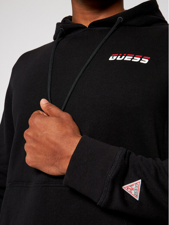 Guess Guess Bluza U0BA54 K9V31 Czarny Regular Fit