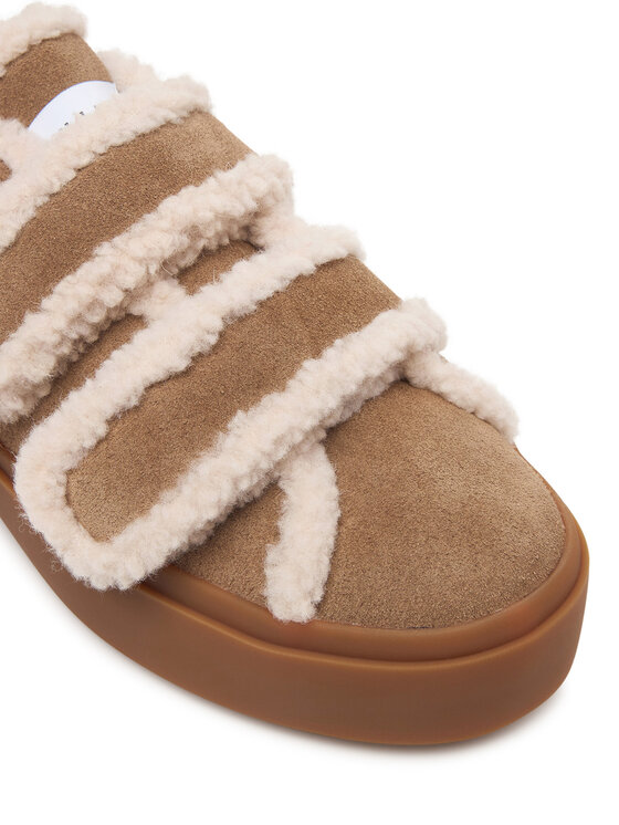 Inuikii Inuikii Сникърси Shearling Low Velcro 1001.001.0231 Бежов