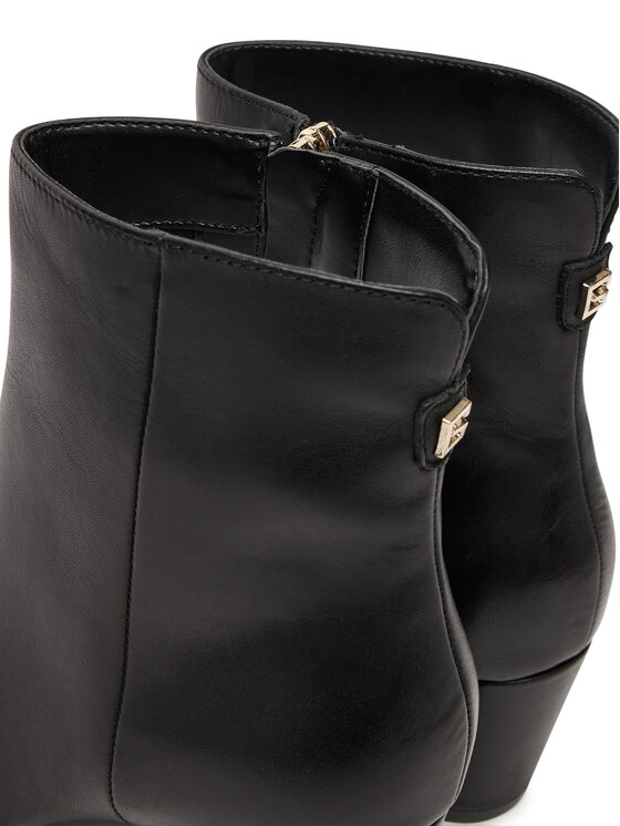 Guess Guess Botki FLFHAL LEA10 Czarny