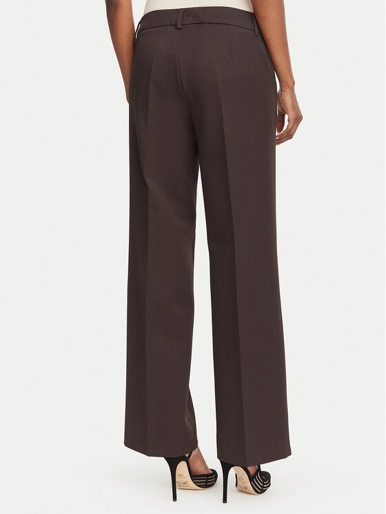 Marella Marella Pantaloni din material Emme by Marella Ghinea 2625136081 Maro închis Straight Fit