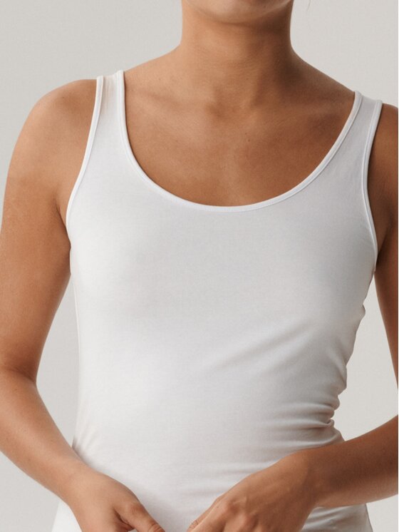 Atlantic Atlantic Top basic Biały Regular Fit