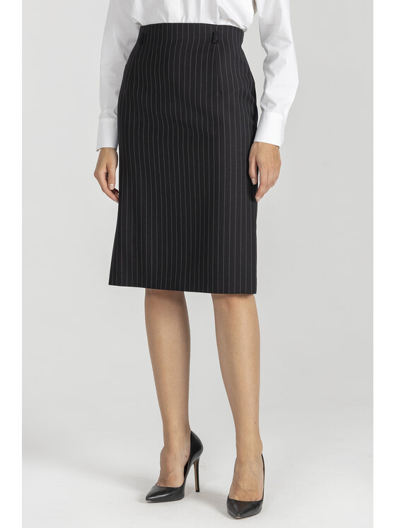 Deni Cler Milano Deni Cler Milano Spódnica ołówkowa W-DC-7051-E5-G6-91-1 Czarny Regular Fit
