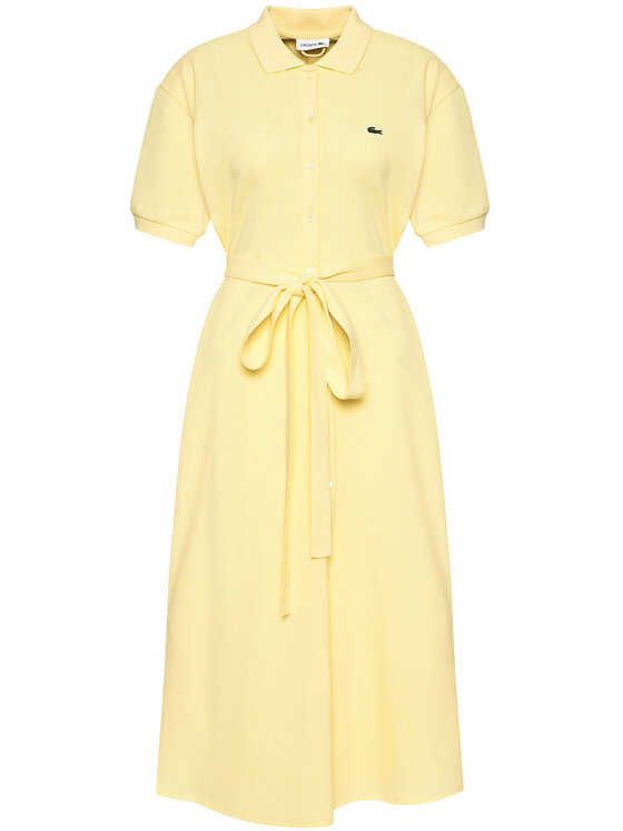 Robe polo lacoste jaune shops