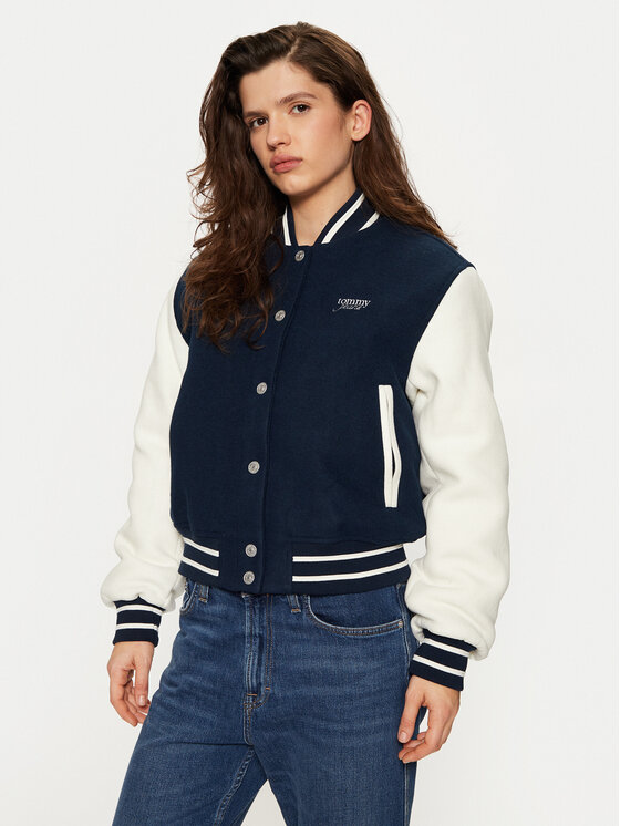 Tommy Jeans Tommy Jeans Bunda bomber DW0DW19320 Tmavomodrá Regular Fit