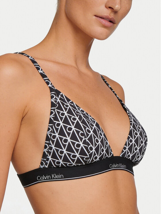 Calvin Klein Swimwear Calvin Klein Swimwear Bikini pezzo sopra LV00Q61208 Nero