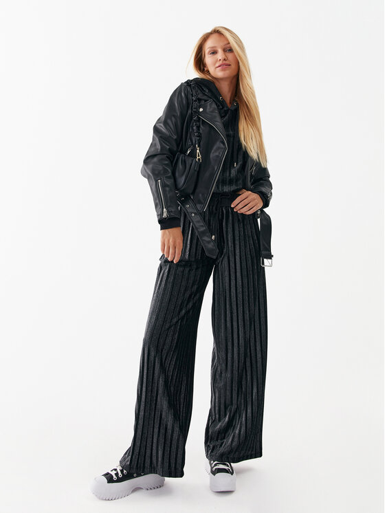 Liu Jo Sport Liu Jo Sport Majica dugih rukava TF3183 J4529 Crna Relaxed Fit