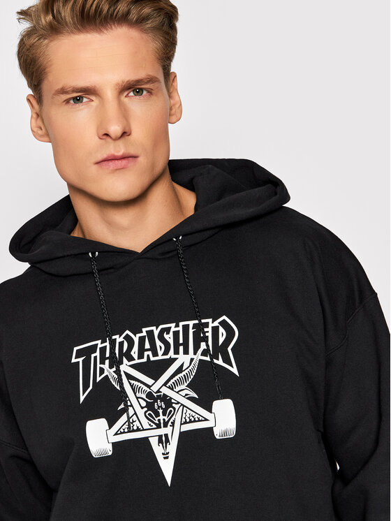 Thrasher Thrasher Світшот Hood Skate Goal Чорний Regular Fit