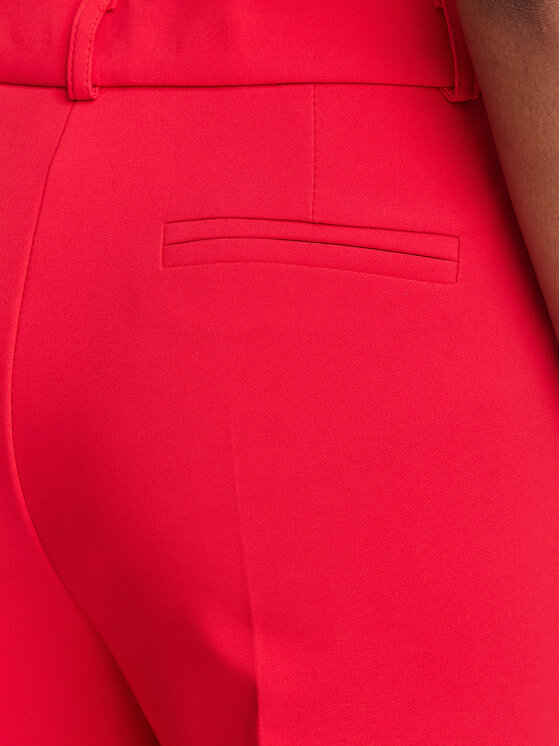 Rinascimento Rinascimento Riidest püksid CFC0131088003 Punane Regular Fit