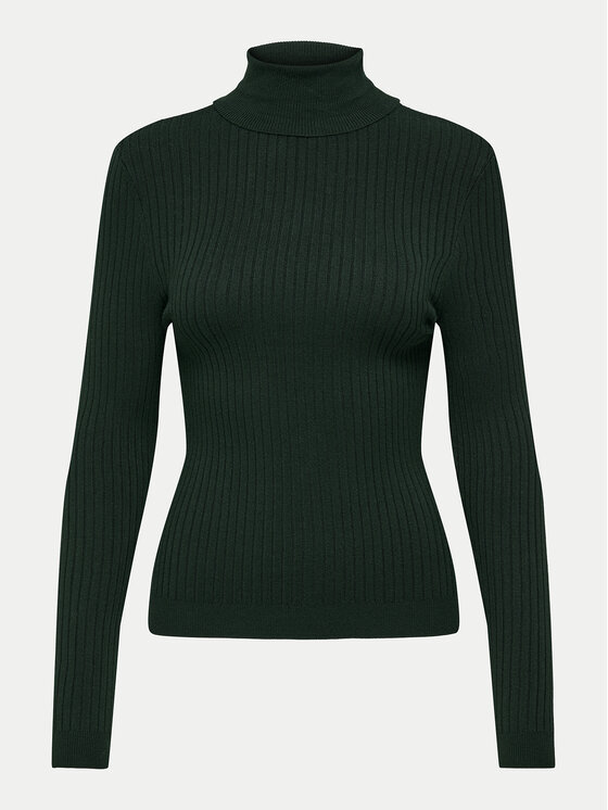 ONLY ONLY Krekls ar augstu apkakli Karol 15165075 Zaļš Slim Fit