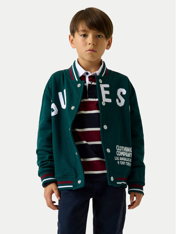 Guess Hanorac L6YQ03 K4013 Verde închis Regular Fit