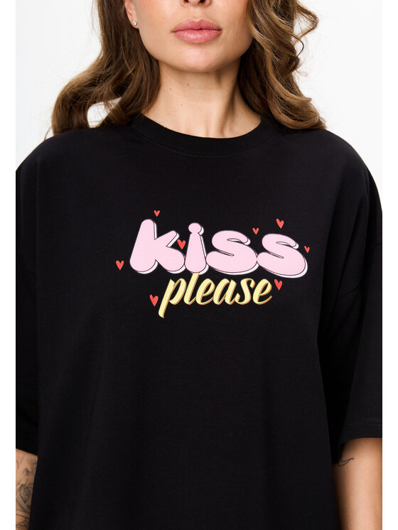 Mirons Mirons T-Shirt Print Biały Oversize