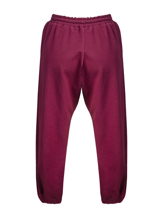 DKaren Sport DKaren Sport Spodnie materiałowe Wenezja Bordowy Classic Fit