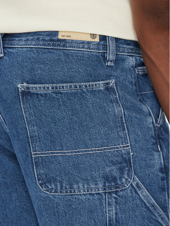 Element Element Džínové šortky Carpenter ELYDS00102 Modrá Relaxed Fit