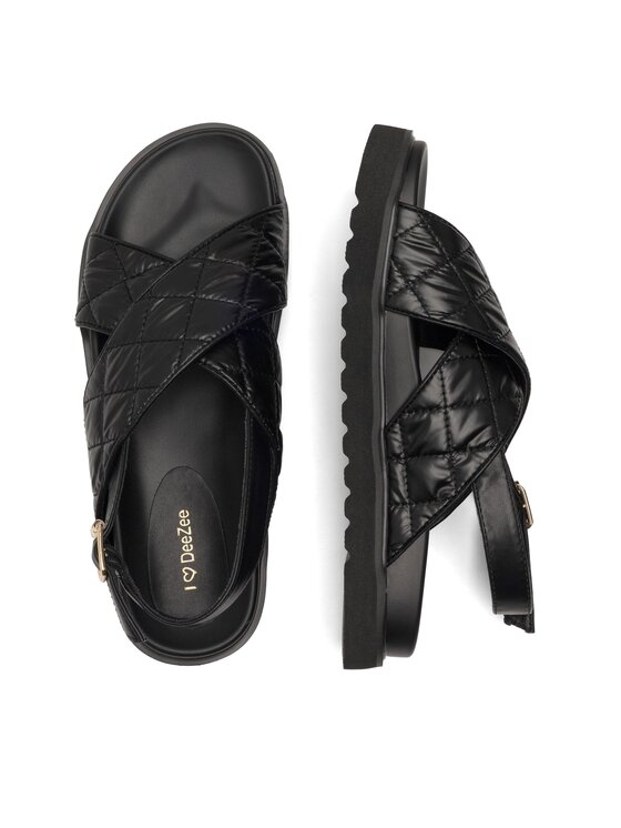 DeeZee DeeZee Sandały Donna H86009-9 Czarny