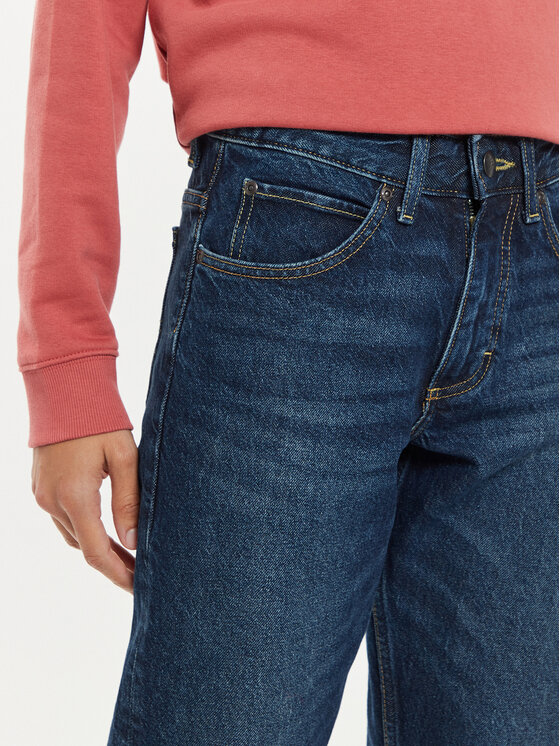 Lee Lee Jeansy Rider 112355235 Granatowy Straight Fit