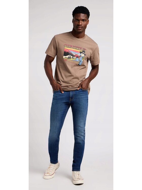 Lee Lee Jeansy Malone Niebieski Skinny Fit