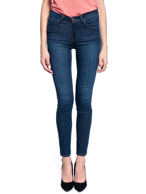 Lee Lee Jeansy SCARLETT Niebieski Skinny Fit