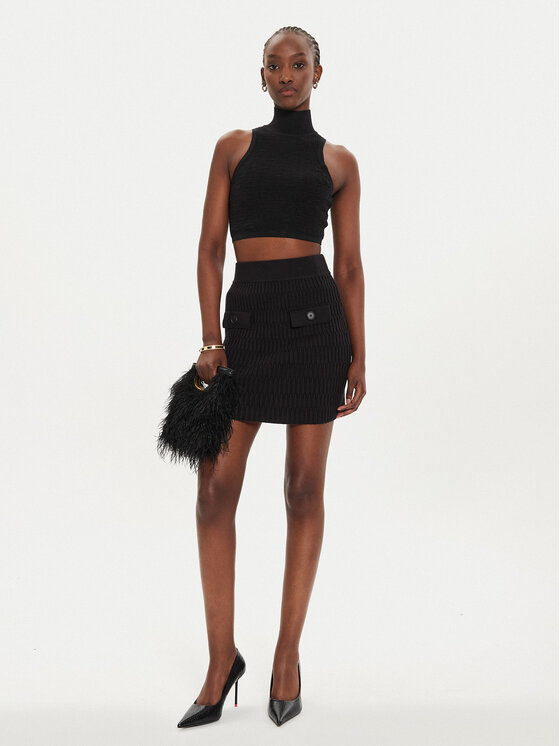 PINKO Pinko Fustă mini Exotic 104362 A27J Negru Regular Fit