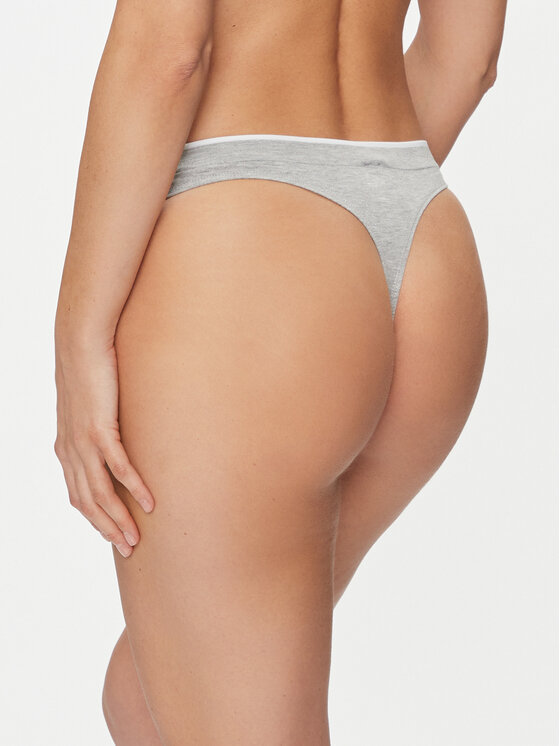 Tommy Hilfiger Tommy Hilfiger Stringi UW0UW04810 Szary