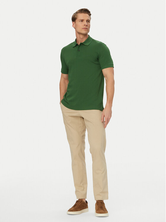 BOSS BOSS Polo Pallas 50553564 Zelena Regular Fit