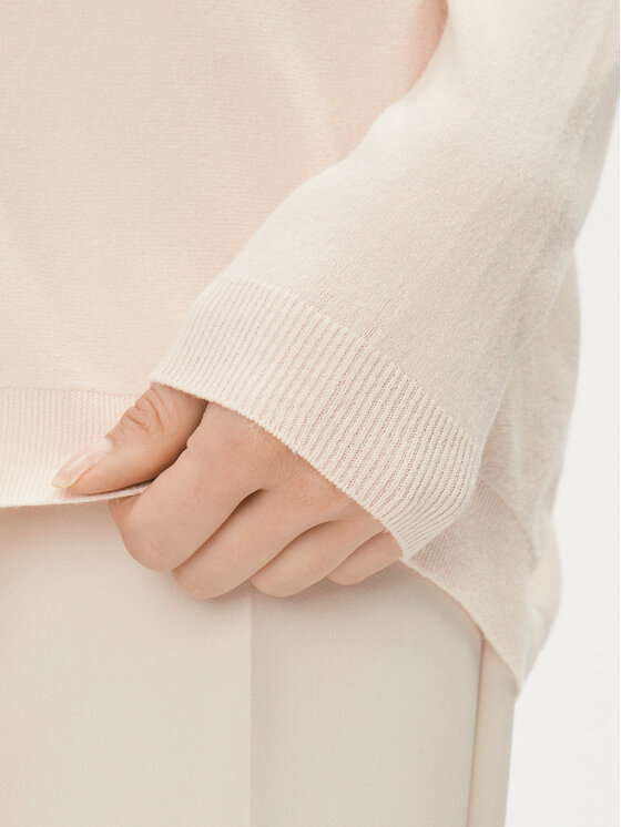 Kontatto Kontatto Sweter 3M1018 Beżowy Regular Fit