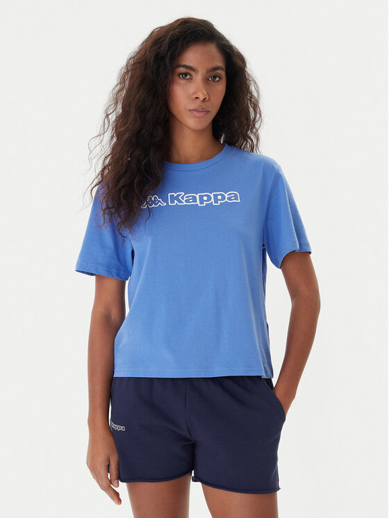 Kappa Kappa T-Shirt Frega 351M1KW Tyrkysová Regular Fit