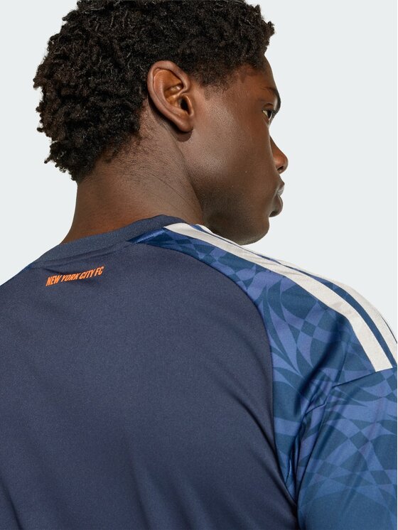 adidas adidas Koszulka techniczna New York City FC Błękitny Slim Fit