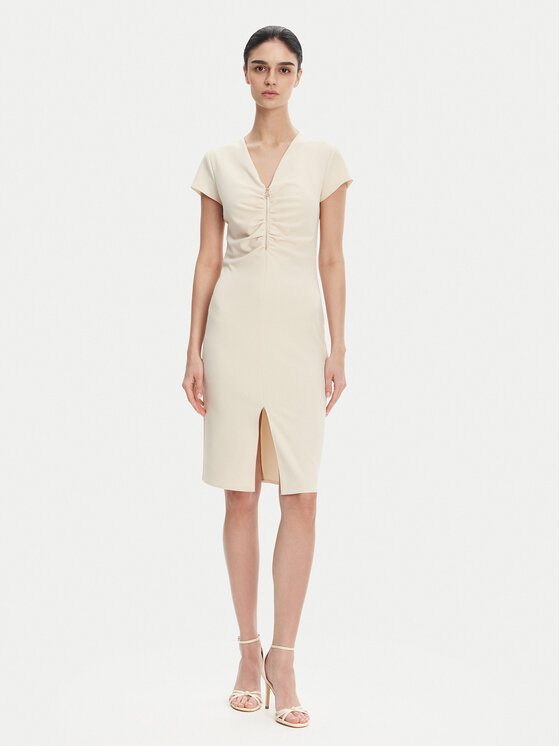 Rinascimento Abito da cocktail CFC0123774003 Beige Regular Fit, taglia : S