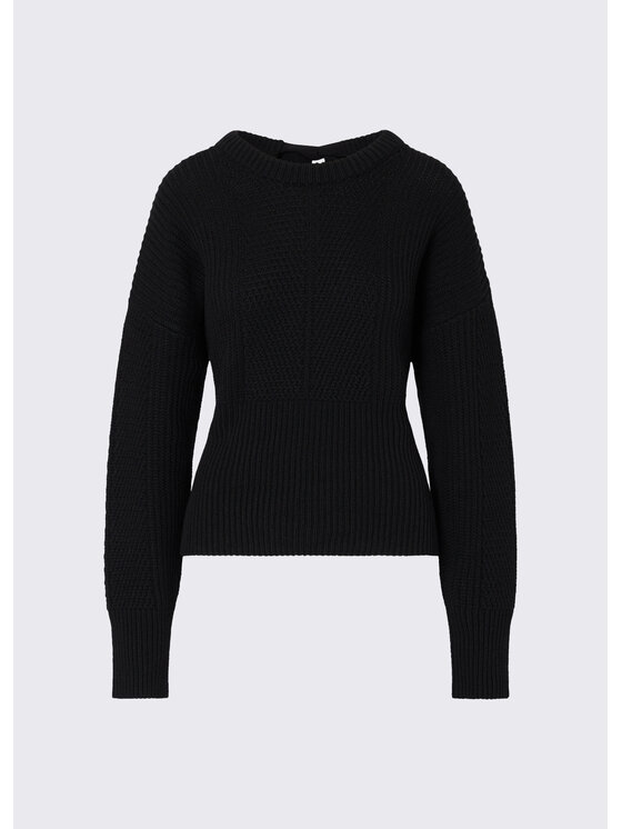 Liu Jo Liu Jo Sweter WF6233MS05122222 Czarny Regular Fit