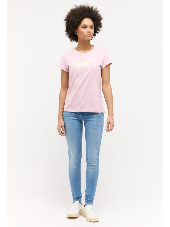 Mustang Mustang T-shirt LOA Rosa Regular Fit