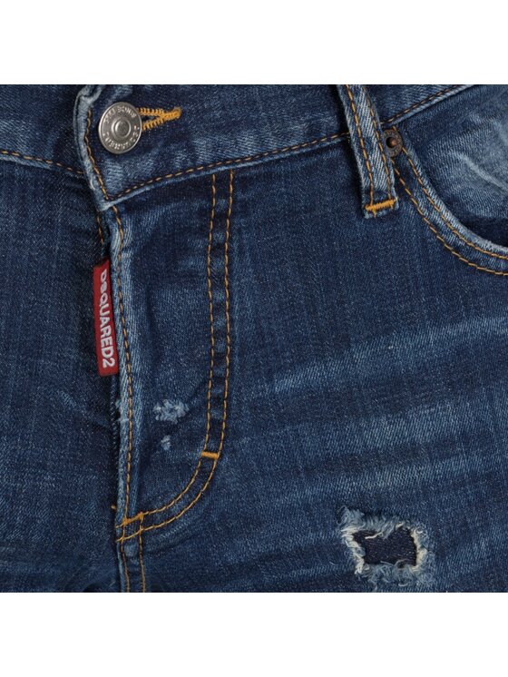 Dsquared2 Jeansy S74LB0026 S30342 Granatowy Slim Fit | Modivo.pl