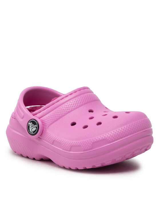 Crocs Crocs Παντόφλες Classic Lined Clog T 207009 Ροζ