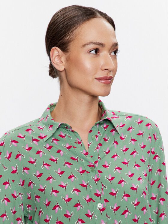 United Colors Of Benetton United Colors Of Benetton Сорочка 5T17DQ02Y Зелений Relaxed Fit