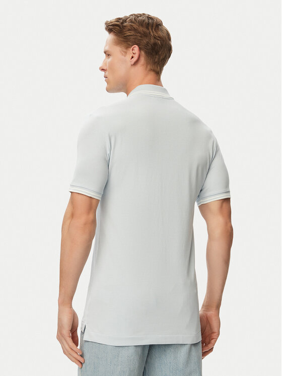 G-Star Raw G-Star Raw Тениска с яка и копчета Dunda D17127-5864 Светлосин Slim Fit