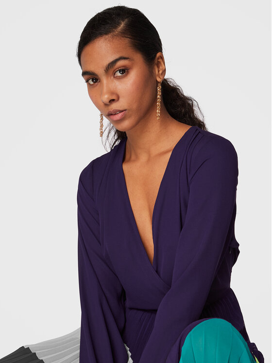 TWINSET Kleid für den Alltag 222AP2693 Violett Regular Fit | Modivo.de