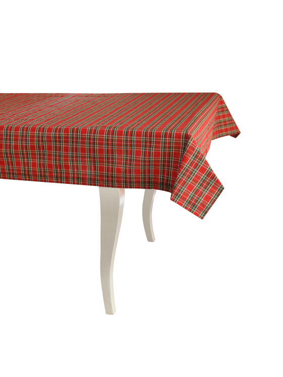 Roseberry Home Roseberry Home Obrus Red Tartan Czerwony
